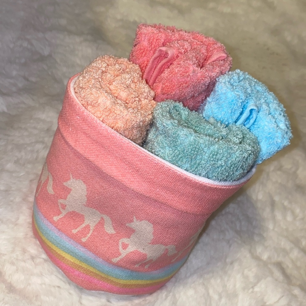 Unicorn Mystic Washcloth Basket